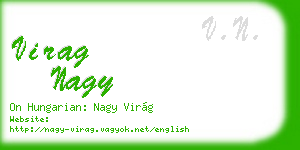 virag nagy business card