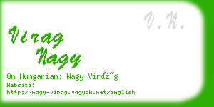 virag nagy business card